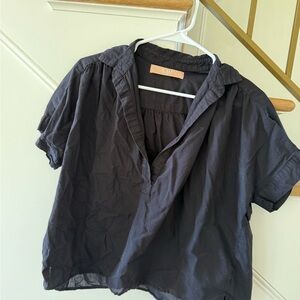 Black Short Sleeve Women's Top